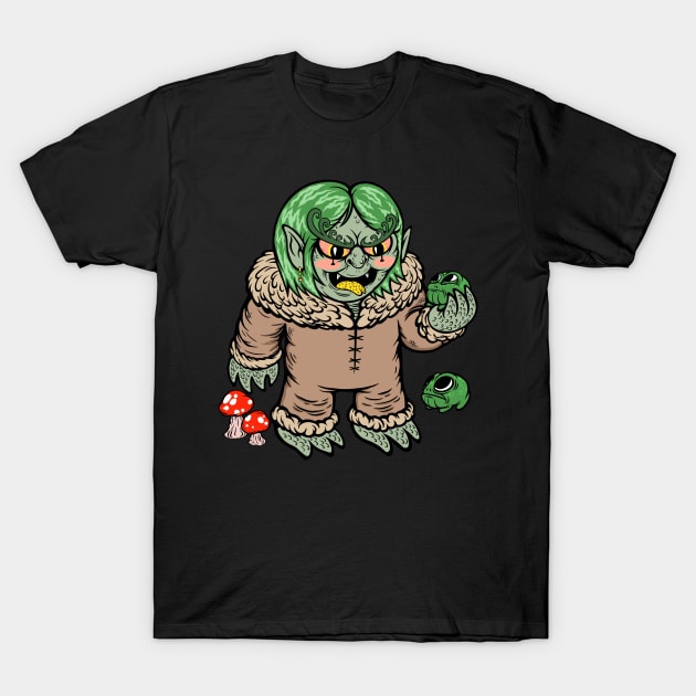 Forked Tongue Toad Licker T-Shirt by flynnryanart